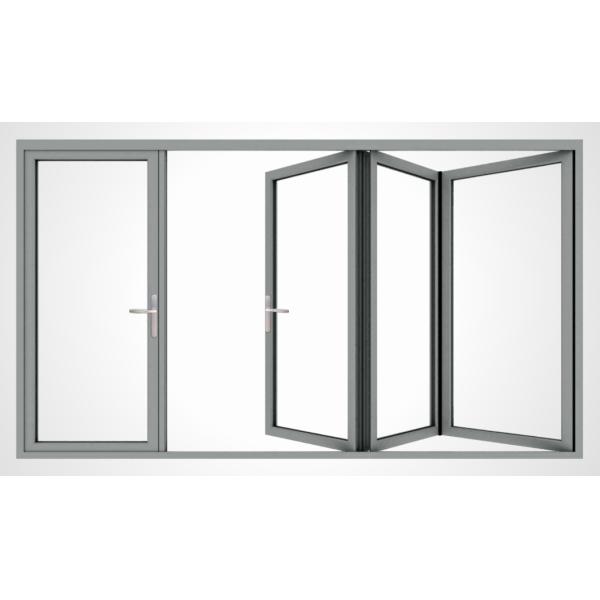 High And Low Waterproof Track Folding Door Thermal Break