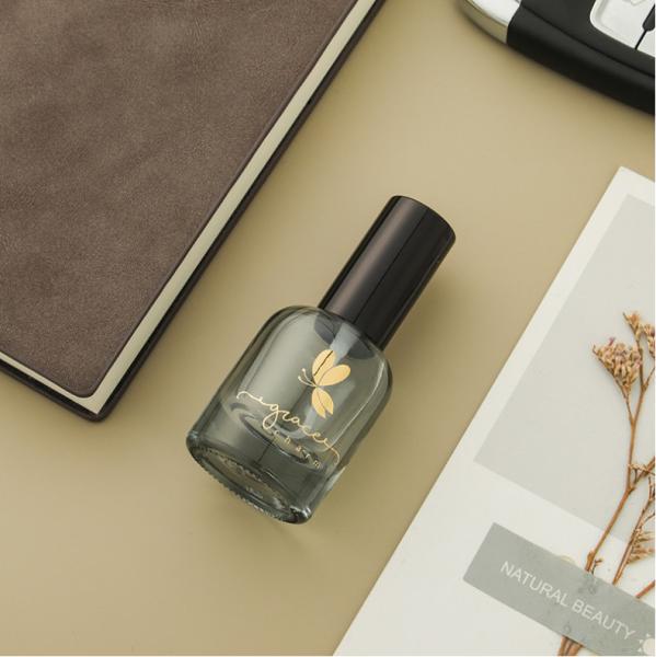 10ML Glass Round Perfume Spray Bottle In Stock Supply Large Cylinder Glass Cosmetic Containers