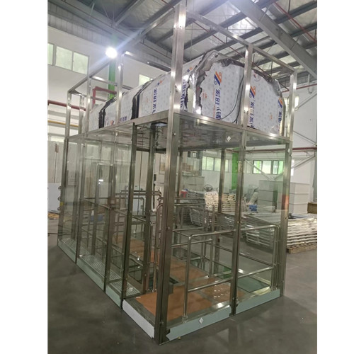 El tipo modificado para requisitos particulares túnel de Z de la ducha de aire endureció por completo el sitio de ducha de aire de la pared de cristal