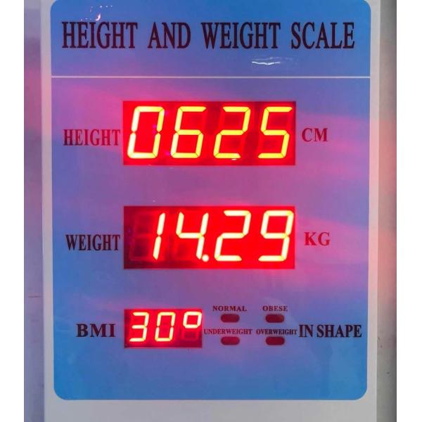 Coin-Operated BMI Vending Machine for Customized Body Weight and Height Measurement