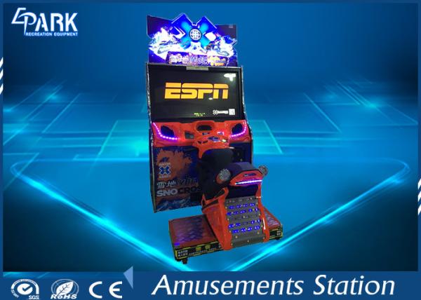 snow track motor Racing Game Good Assembling Design coin operated Machine