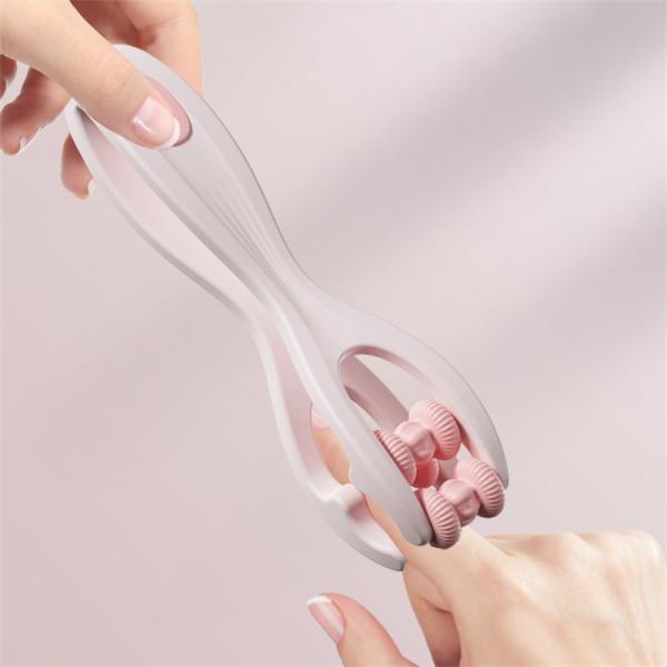 Double Side Finger Massage Roller Joint Soothing and Slimming Tool Silicone Fingers Massager with Plastic Material