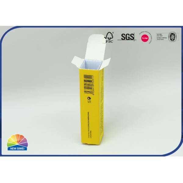 CBD Oil Packaging Silver Stamping Logo Складная бумажная коробка для губной помады
