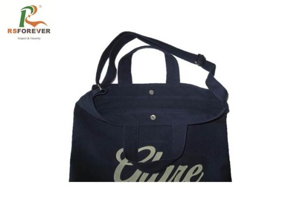 Double Handle Style Women'S Canvas Tote Bags , Fashion Canvas Bags Eco - Friendly