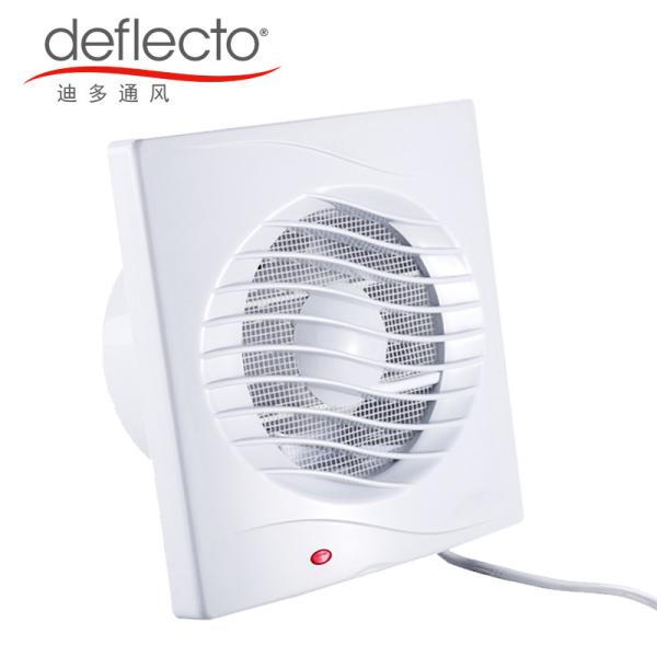 18W Bathroom Ventilation Fan 6'' 150MM Plastic Wall Mounted Bathroom Exhaust Fan
