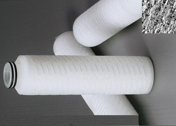 Peças plissadas do filtro de água do cartucho de PTFE membrana hidrófila para a filtragem ultra pura da água