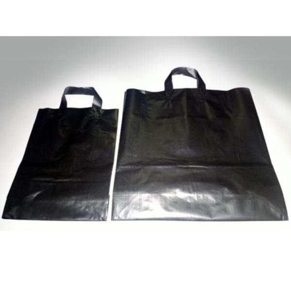Thick low density polyethylene plastic hand carrier bag