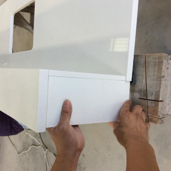Composite White Quartz Kitchen Worktops With Granite Countertops Manmade Stone