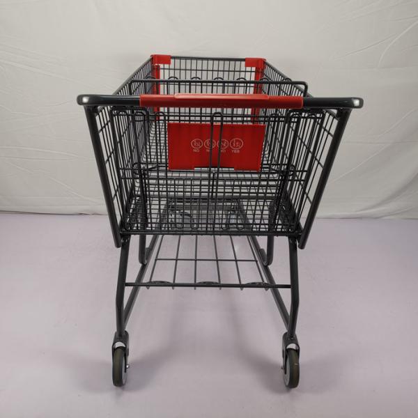 Carrinho de compras de aço customizável do trole Q195 das compras na mercearia 125L grande
