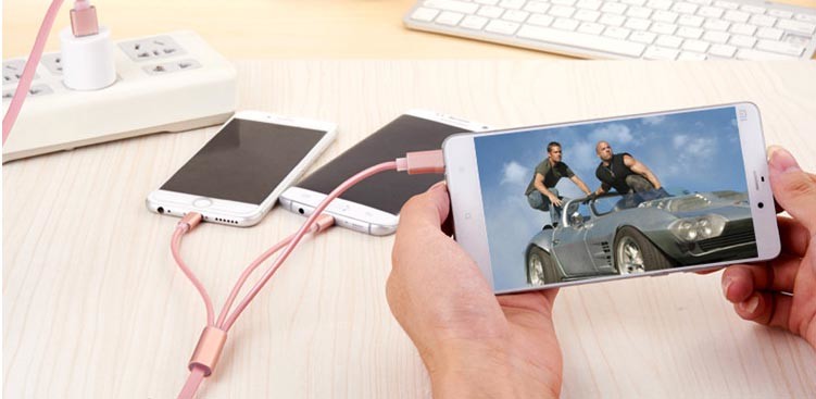 USB 3A длины 120cm быстрый поручая привязывает соединитель раковины металла