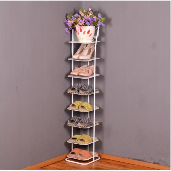Dustproof 7 Tier Bronze Metal Wire Shoe Rack