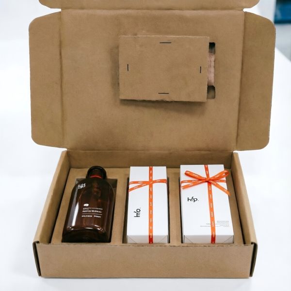 Custom Fit Honeycomb Box Cosmetic  Custom Corrugated Boxes Brown