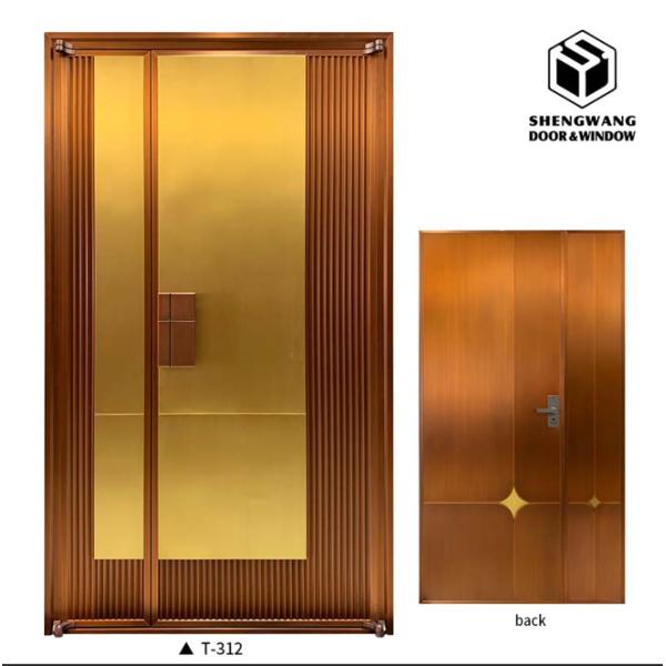 Residential Bedroom Copper Garden Gate For Aluminum Aesthetic Bedroom Door