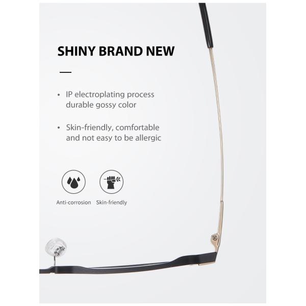 Титан рамок стекел Mg Al облегченный с не объективами рецепта