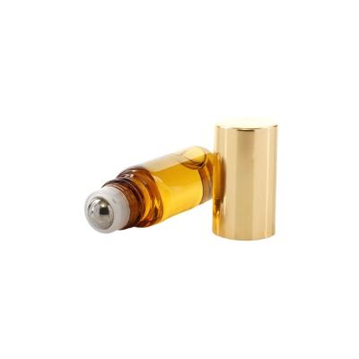 Personalize o rolo ambarino do tamanho em garrafas de perfume com metal Baller/tampão de alumínio
