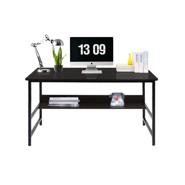 Kids Study Desk Chair Set with Wooden Shelves Modern and Functional Office Furniture