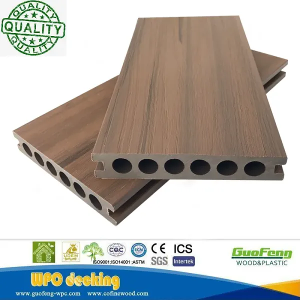 Outdoor Co-Extrusion WPC Flooring Capped Wood Plastic Composite Waterproof Decking