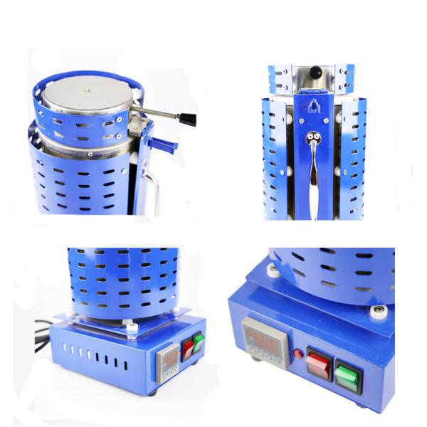 joia portátil de 1.5kw Mini Gold Melting Furnace For