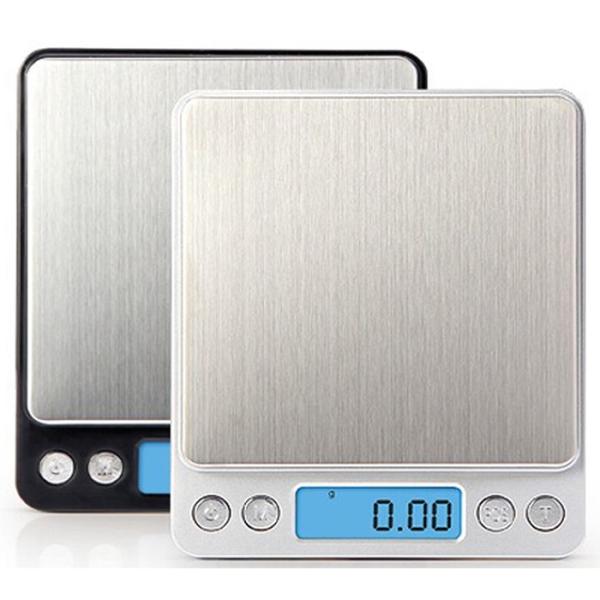 Plateforme de pesage en acier inoxydable de 3 kg en noir J R argenté supérieur noir