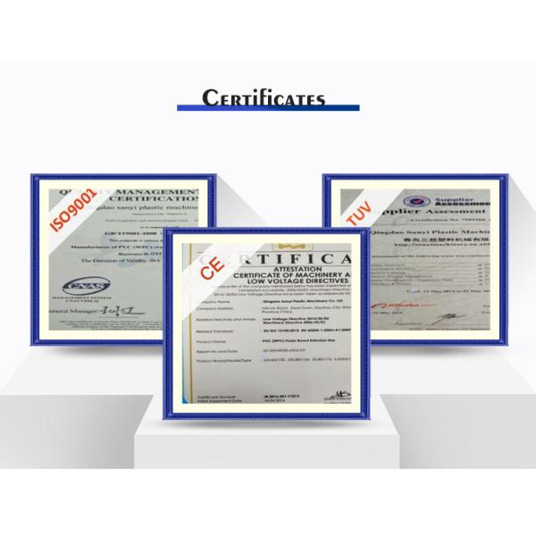 75kW WPC PVC Foam Board Making Machine 300kg/H-400kg/H