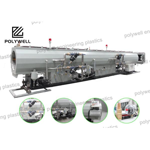 Машина для экструзии труб HDPE / линия производства труб PE 50HZ с высокой производительностью