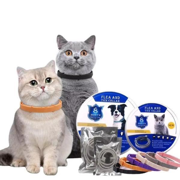 Silicone Pet Collars Solid Anti Flea And Tick Collar For Dogs And Cats