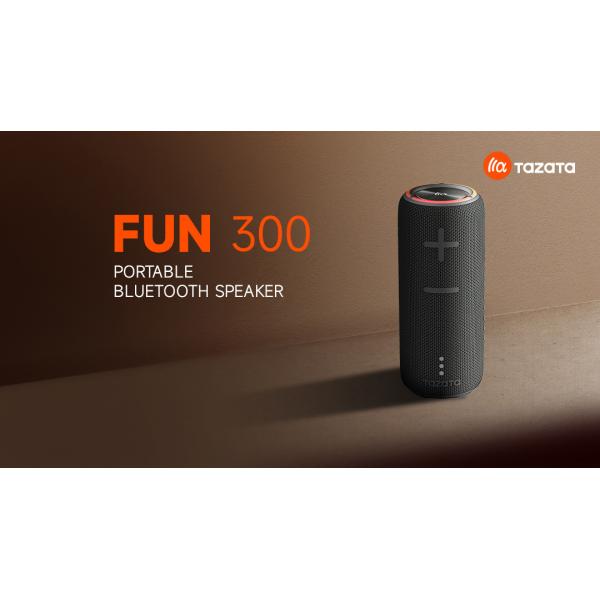 TAZATA FUN 300 IPX7 Waterproof Portable Bluetooth Speaker With 10m Range TWS 5000mAh Battery