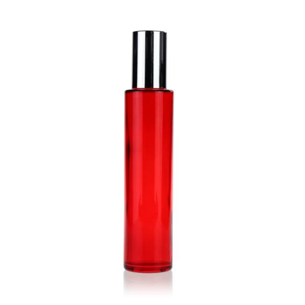 Selagem ajustada de empacotamento cosmética luxuosa vermelha do tampão de parafuso do pulverizador da bomba 30ml-120ml