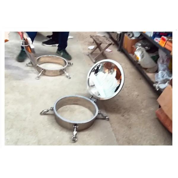 GHO sanitário de aço inoxidável, revestimento circular de escotilha com pressão