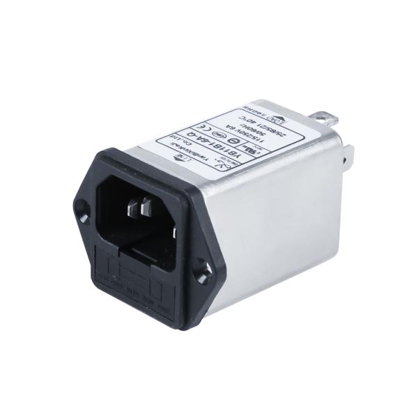 Filtro de entrada IEC YB11-B1 10A com filtro de soquete EMI monofásico fusível