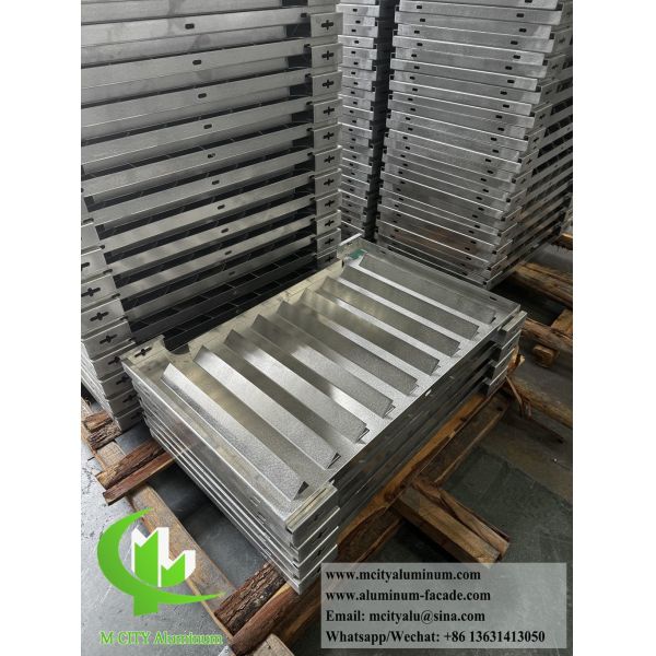 PVDF Paint Aluminum AC Cover with 3mm Thickness and Perforated Design for Mini Split Outdoor Units