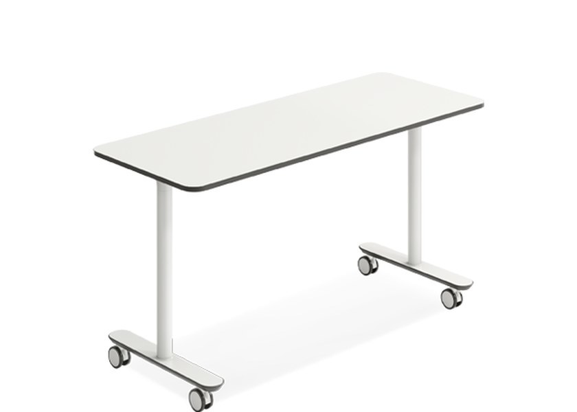 Modit Flip Tabletop Training Tables with Eight Colors and Warm Wood Grain for Dynamic Training Environments