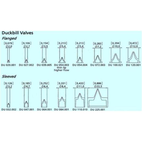 Food Grade One Way 2 Kpa Duckbill Non Return Valve Medical Silicone Rubber Products