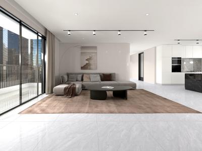 Marble Look Glazed Polished Porcelain Floor Tile 60x1200 for Bathroom