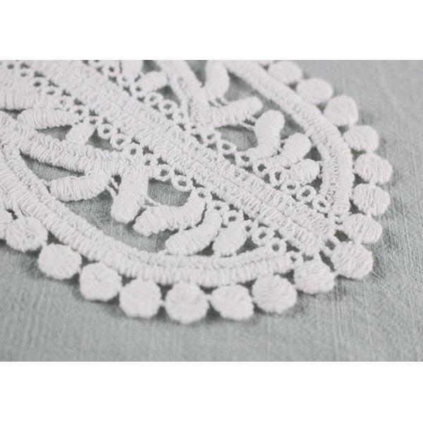 Вышитый дизайн Апплике Венеции гипюра воротника шнурка задней части хлопка умирая для мантии