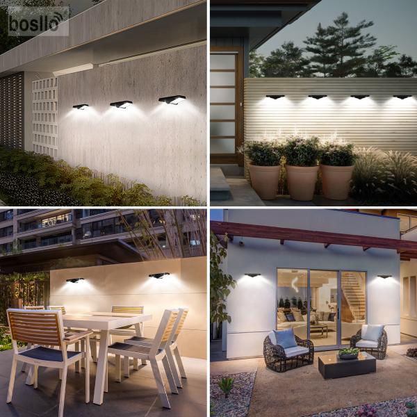 Waterproof Solar Garden Lamp Modern Solar Wall Light Monocrystalline Silicon