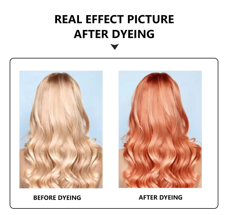 Plant-Based Professional Hair Color Cream with 47 Vibrant Shades in 100 ML Permanent Hair Dye