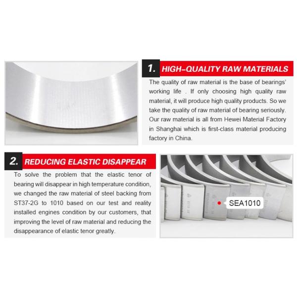 6D95L Main Bearing & Con Rod Bearing & Thrust washer 6204-21-8100 6207-31-3300