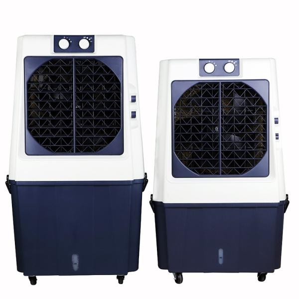 Low noise Evaporative Air Conditioner , 60L Water Tank Mobile Swamp Cooler