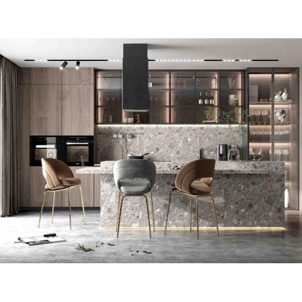 Estilo lineal E1 E0 Medio ambiente Armarios de cocina estándar Muebles