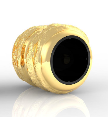 Parfums en forme de hamburger en préminum Zamak Caps Parfums en alliage de zinc