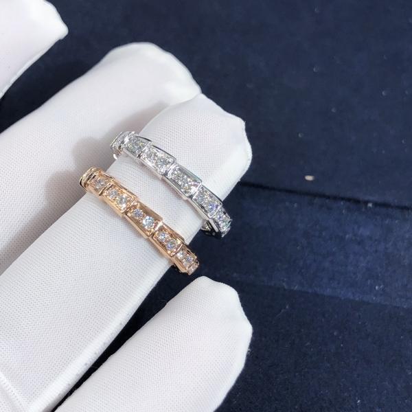 Elegant   Customized 18K Gold   Serpenti Viper Ring Diamond Ring Yellow Gold White Gold