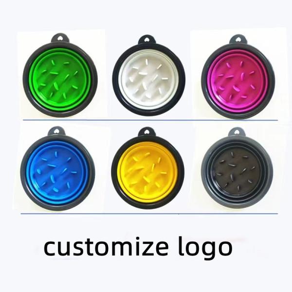 Шара еды любимца силикона шар кота собаки медленного анти- ограничивая портативный складывая