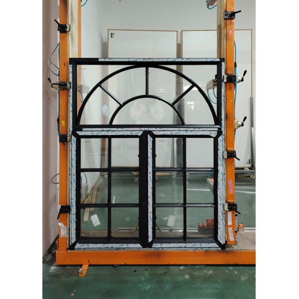 French retro style broken bridge aluminum sealed balcony window