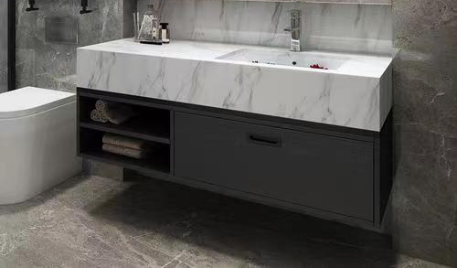 Customized Italian Bathroom Vanity with LED Mirror YALIG Customizable Color and Design