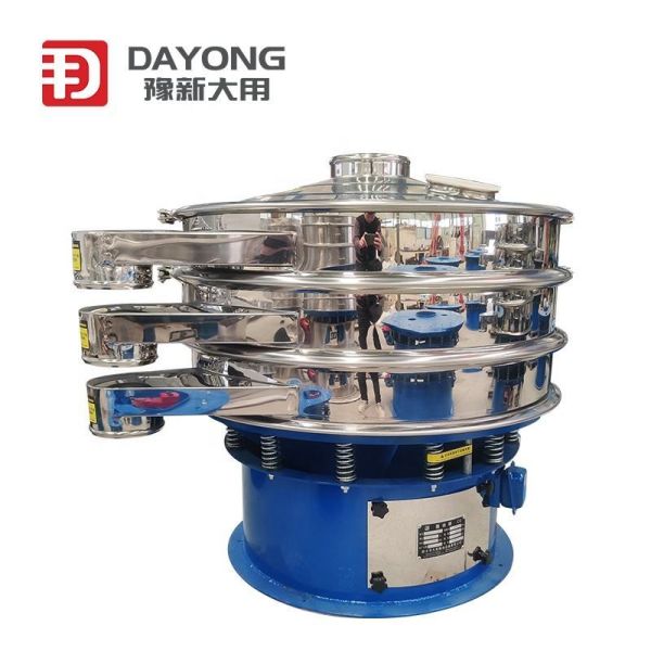 Standard Stainless Steel 304 316 Circular Vibrating Screen for Food Pharmacy and Chemical Industry, Hygienic Grade Automatic Rotary Sifter Separator with Quick Release Clamps for Easy Cleaning