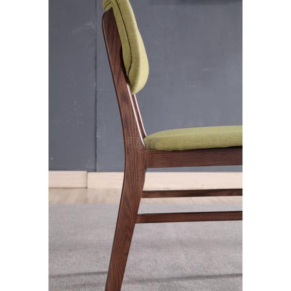 Fabric Modern Fashion Design Ash Wooden Dining Chair
