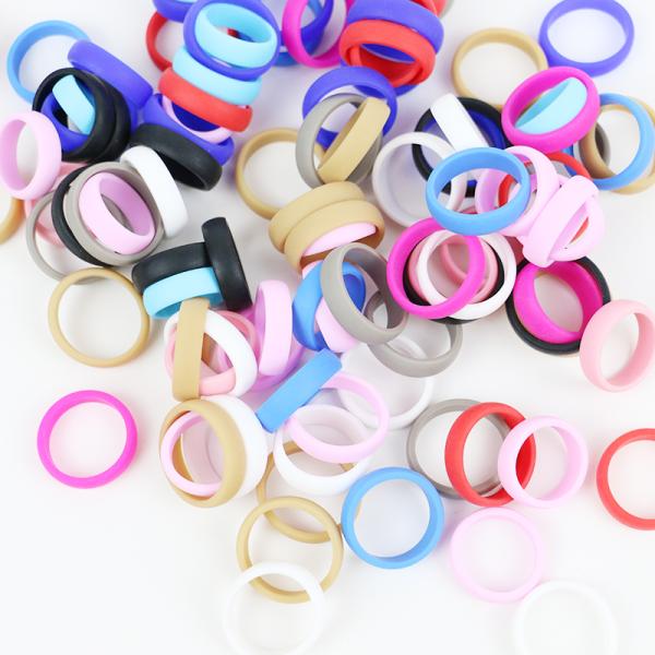 Joints circulaires libres en caoutchouc de silicone de catégorie comestible de BPA masticables pour des filles d'enfants