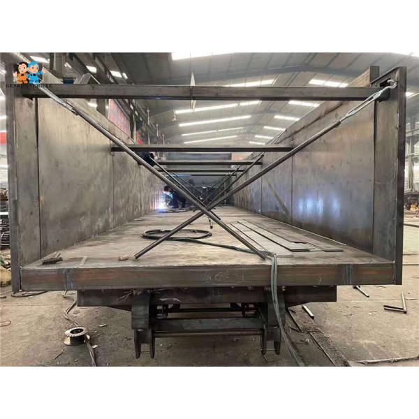 Heavy Duty Dump Semi Trailers With SHACMAN Tractor 3 Axles 60 Tons Mechanical Suspension