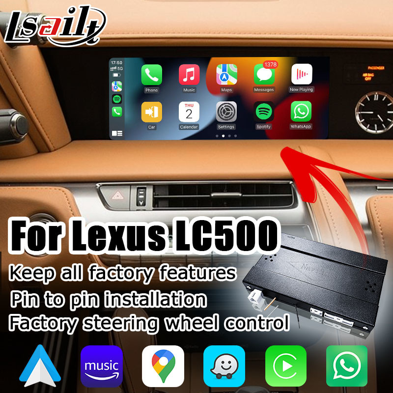 Lexus LC LC500 LC500h беспроводной андроидный авто carplay медиа интерфейс